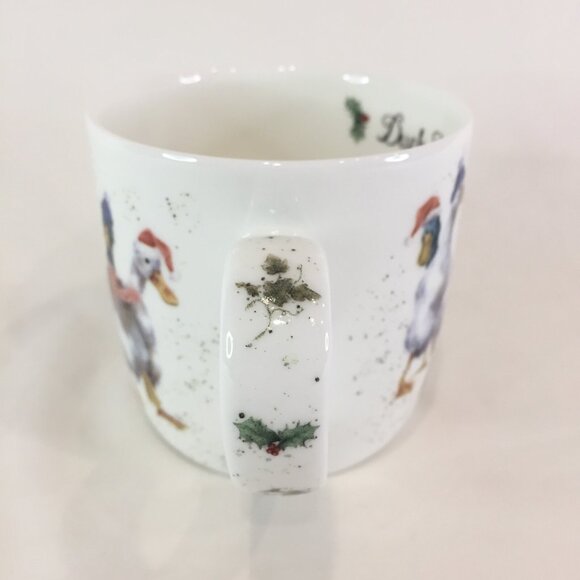 Royal Worcester Wrendale Designs Mug Duck The Halls Christmas Ducks Hannah - Picture 4 of 7